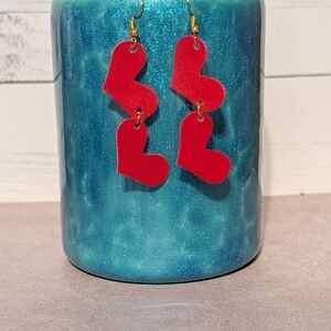 Red Heart Earrings